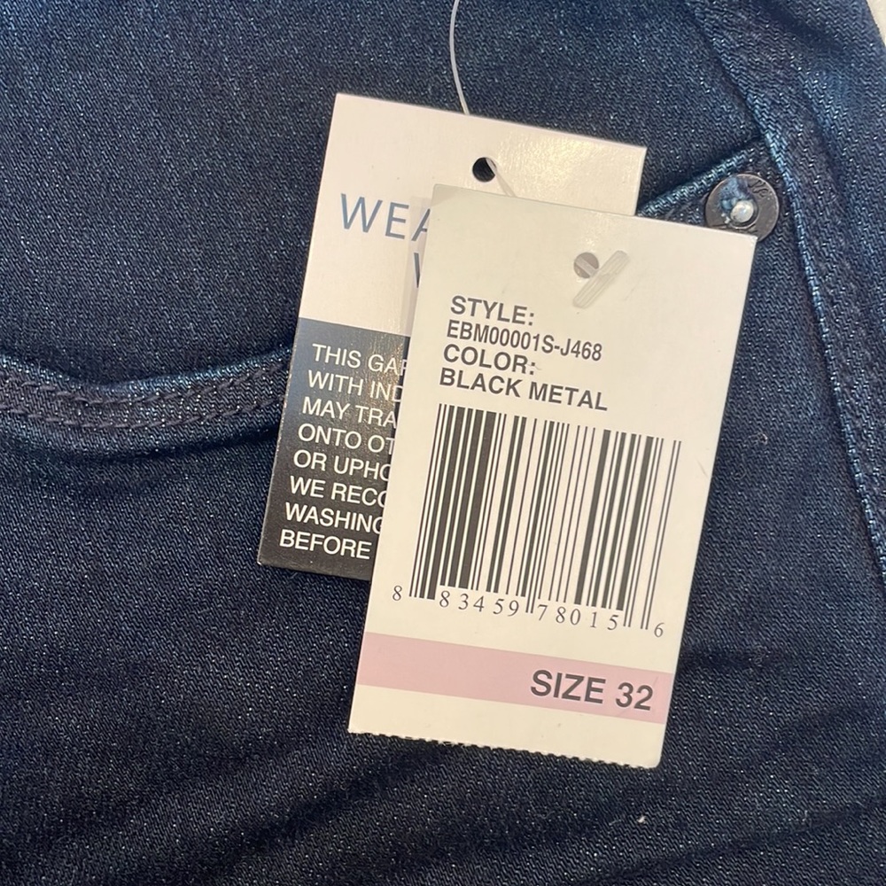 Kensie Jeans Ankle Biter Size 32 - NWT - Picture 2 of 7